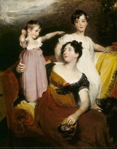 Lydia Elizabeth Hoare (1786–1856), Lady Acland, With Her Two Sons, Thomas (1809–1898), Later 11th Bt, And Arthur (1811–1857) — Sir Thomas Lawrence, Romantic Portraiture
