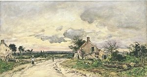 The Street Of Saint-parize — Johan Barthold Jongkind