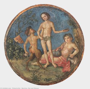 Bacchus, Pan And Silenus — Pinturicchio