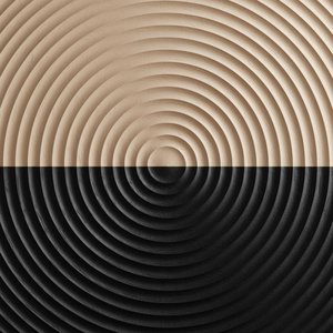Monolith Of Rippling Sand: A Singular Study In Radial Symmetry And Chiaroscuro — Laurent Fabre, Neo-abstract Art