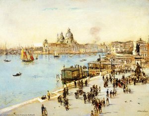 View Of Venice — Jean-françois Raffaëlli, Contemporary Realism