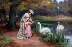 Feeding The Swans — Georges Sheridan Knowles