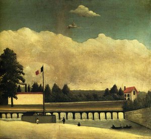 The Dam — Henri Julien Félix Rousseau (le Douanier), Naive Art / Primitivism