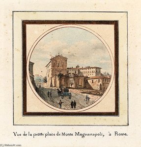 The Arch Of Septimius Severus Rome; And The Piazza Monte Magnanapoli, Rome — Victor Jean Nicolle