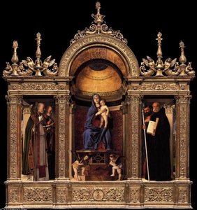 2.frari Triptych - Frari Triptych — Giovanni Bellini, Early Renaissance