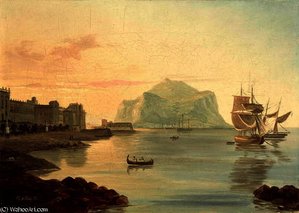 Palermo Harbour with Mount Pellegrino