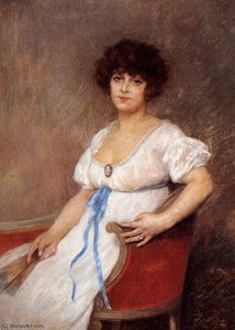 Portrait of a seated lady