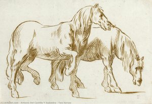Two Horses — Antonio Del Castillo