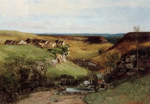 El Castillo De Ornans — Gustave Courbet