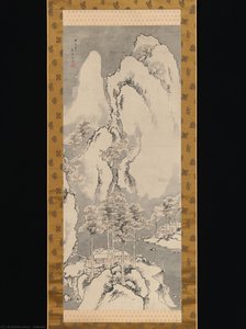 Snowy Landscape — Sakaki Hyakusen