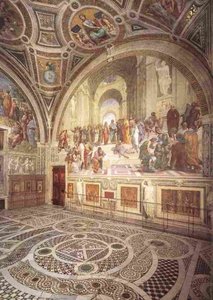 Estancias Vaticanas - Vista De La Stanza Della Segnatura — Rafael, High Renaissance