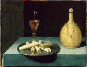 Le Dessert De Gaufrettes — Lubin Baugin, Baroque Still Life