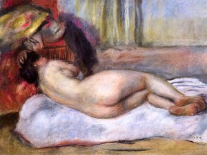 Sleeping Nude With Hat (repose) — Pierre-auguste Renoir, Impressionism