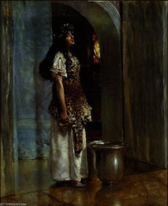 A Priestess Of Apollo — Lourens Alma Tadema