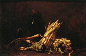 Spring Harvest (also known as Still LIfe with Asparagus), (1887)