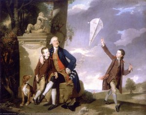 George Fitzgerald With His Sons George And Charles — Johann Zoffany