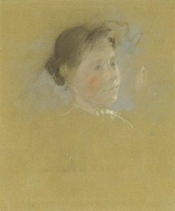 Study Of A Head — John Henry Twachtman, Impressionism