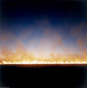 Flint Hills Prairie Fire near Cassoday, Kansas