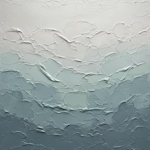 Monolithic Strata Of Slate And Light: A Sculptural Study In Serene Impasto Relief — David Moreau