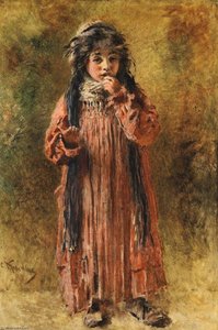 Young Gypsy — Konstantin Yegorovich Makovsky, Impressionism