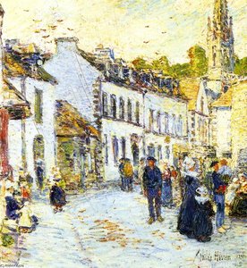 Pont-aven, Evening — Frederick Childe Hassam