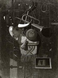 Articles Hung On A Door, (painting) — John Frederick Peto