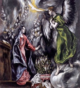 La Anunciación (detalle) — El Greco