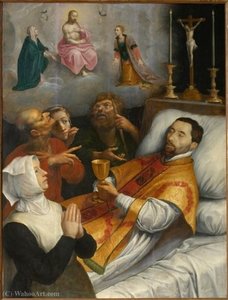 Pastor Robert Hubar on his deathbed
