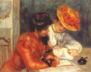 Das Schreiben — Pierre-auguste Renoir