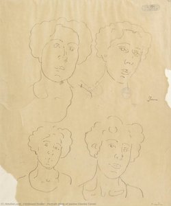 Portrait Study Of Jeanne Charles Cerani — Ferdinand Hodler