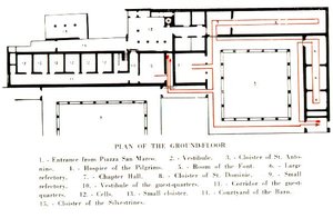 Plan Of The Ground Floor In The Convento Di San Marco — Fra Angelico, Early Renaissance