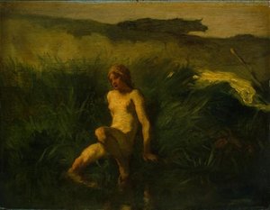 The Bather1 — Jean-françois Millet, Realist Movement