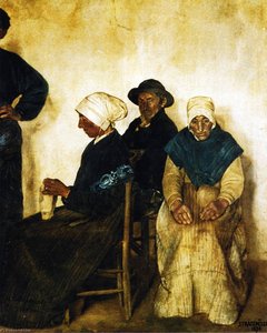 The Family Of Jean The Lame, Peasants From Plougasnou, Finistere — Jean-françois Raffaëlli, Contemporary Realism
