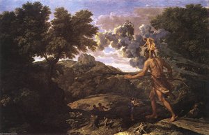 Landscape With Diana And Orion — Nicolás Poussin, Baroque Landscape