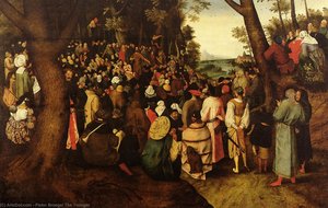 A Landscape With Saint John The Baptist Preaching — Pieter Bruegel Der Jüngere
