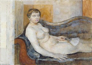 Girl With A Fan — Roger De Grey
