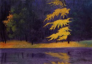 The Lake In The Bois De Boulogne — Félix Vallotton