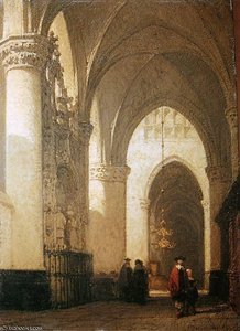 Lieve Vrouwe Church Sun — Johannes Bosboom