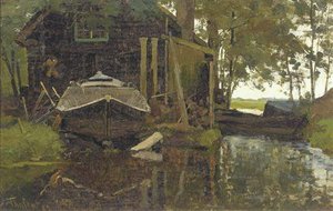 Werfje Van Schreurs, Giethoorn A Wharf In Giethoorn — Willem Bastiaan Tholen
