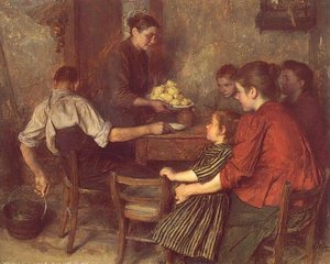 The Frugal Repast — Émile Friant