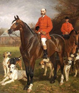 Godfrey Charles Morgan, 2nd Baron, 1st Viscount Tredegar, With His Huntsman — John Charlton