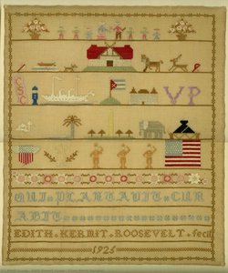 Cross-stitch Sampler — Edith Kermit Carow