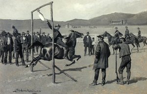 A Gander-pull — Frederic Remington