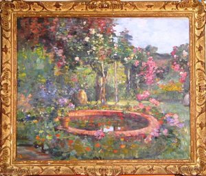 Fontaine (paysage Au Bassin) — Maurice Bompard