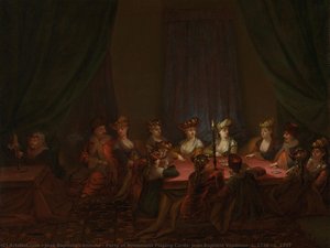 Party Of Armenians Playing Cards, Jean Baptiste Vanmour, C. 1720 - C. 1737 — Žan Baptist Vanmur, Baroque