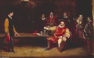 Falstaff Personating The King — Charles Robert Leslie