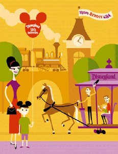 Disneyland Main Street — Josh Agle (shag), Pop Surealism