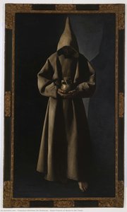 Saint Francis Of Assisi In His Tomb — Francisco De Zurbarán, Baroque Religious Painting