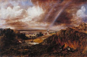 Hampstead Heath With A Rainbow — John Constable