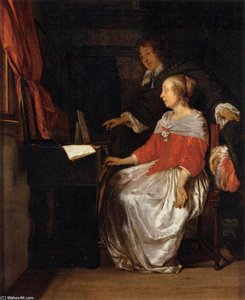 Virginal Player — Gabriel Metsu